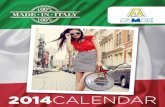 Alumat & Almax Gorup: Calendar 2014 MADE IN ITALY