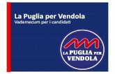 Vademecum candidati La Puglia per Vendola