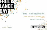 Time Management - Come non farsi gestire dal tempo.