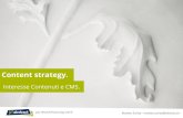 Content Strategy. Interesse Contenuti e CMS.