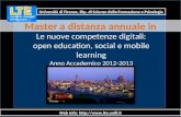 Le nuove competenze digitali: open education, social e mobile learning [master LTE - UniFi]