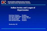 Società Italiana dellIpertensione Arteriosa Lega Italiana contro lIpertensione Arteriosa Italian Society and League of Hypertension Prof. Bruno Trimarco.