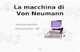 Mcp1 La macchina di Von Neumann Istruzioni assembler Microprocessore Z80.