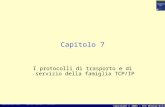 Switched LAN - Mario Baldi, Pietro Nicoletti Copyright © 2002 - The McGraw-Hill Companies srl Capitolo 7 I protocolli di trasporto e di servizio della.