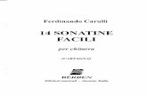 CARULLI - 14 Sonatine Facili (Ed Berben, Rev Carfagna) (Guitar - Chitarra)