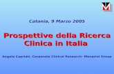 Prospettive della Ricerca Clinica in Italia Catania, 9 Marzo 2005 Prospettive della Ricerca Clinica in Italia Angela Capriati, Corporate Clinical Research-