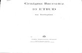 Bacewicz, Grazyna - 10 Etudes, per pianoforte