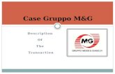 Description Of The Transaction Case Gruppo M&G. M&G POLIESTER S.A. M&G Poliéster S.A. M&G Polímeros Brasil S.A. Other Investors: -Pension funds -Mutual.