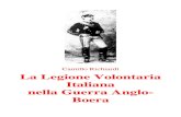 Camillo Richiardi, La Legione Italiana Nella Guerra Anglo-Boera