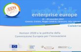Introduzione a Horizon 2020  - Programma quadro europeo per la ricerca e innovazione (2014 - 2020)
