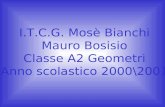 I.T.C.G. Mosè Bianchi Mauro Bosisio Classe A2 Geometri Anno scolastico 2000\2001.