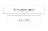 Microeconomia Corso D John Hey. Oggi Un riassunto dei punti e concetti importanti nel corso. Suggerimenti per gli esami. Pausa. Esercitazione 8 con il.