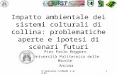 II Workshop CLIMAGRI 3-4/4/031 Impatto ambientale dei sistemi colturali di collina: problematiche aperte e ipotesi di scenari futuri Pier Paolo Roggero.
