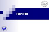 Filtri FIR Progetto filtri FIR Vantaggi: Stabilità intrinseca. Facilità nellottenere fase lineare. Assenza di retroazione gli errori non vengono rimessi.