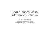 Shape-based visual information retrieval Enver Sangineto Dipartimento di Informatica sangineto@di.uniroma1.it.