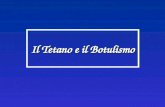 Il Tetano e il Botulismo Il Tetano e il Botulismo.