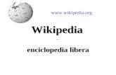 Wikipedia– enciclopedia libera .
