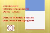 Commissione internazionalizzazione Odcec - Lucca Dott.ssa Manuela Frediani Dott. Nicola Strappaghetti 1.