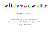 PENTAMINI Classi quarte A e B – febbraio 2011 Sc. primaria C. Goldoni – Spinea 1° Ins. R. Santarelli.
