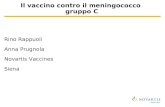 Il vaccino contro il meningococco gruppo C Rino Rappuoli Anna Prugnola Novartis Vaccines Siena.