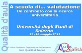 Ufficio Scolastico Regionale per la Campania Polo Qualità di Napoli A scuola di… valutazione Un confronto con la ricerca universitaria Università degli.