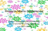 Rosaria Maria Giammona Corso: Matematiche elementari da un punto di vista superiore a.a.2011-2012.