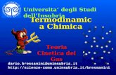 Termodinamica Chimica Teoria Cinetica dei Gas Universita degli Studi dellInsubria dario.bressanini@uninsubria.it .