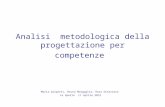 Analisi metodologica della progettazione per competenze Maria Galperti, Bruna Margaglia, Rosa Ottaviano La Spezia 17 aprile 2012.