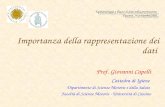 Importanza della rappresentazione dei dati Prof. Giovanni Capelli Cattedra di Igiene Dipartimento di Scienze Motorie e della Salute Facoltà di Scienze.