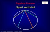 Algebra lineare Spazi vettoriali E.F. Orsega – Università Ca Foscari di Venezia CH.