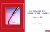 LA RIFORMA DEL MERCATO DEL LAVORO Rev. 02 – 10-10-03 Parte II.