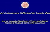 Principi di rilassamento NMR e basi del metodo Minispec Mauro A. Cremonini, Dipartimento di Scienze degli Alimenti, Università di Bologna. E-mail: mac@foodsci.unibo.it.