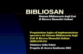 BIBLIOSAN Sistema Bibliotecario degli Enti di Ricerca Biomedici Italiani Ministero della Salute Progetto di ricerca finalizzata 2003 Progettazione logica.