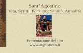SantAgostino Vita, Scritti, Pensiero, Santità, Attualità Presentazione del sito .