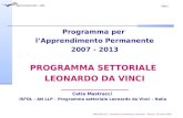 Slide 1 Agenzia Nazionale - Italia INFO DAY LLP - Comenius, Grundtving e Leonardo - Firenze, 13 marzo 2007 Programma per lApprendimento Permanente 2007.