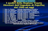 L. Bertinato, Regione Veneto, 2006 I medici della Regione Veneto Direttori dellOspedale di Peje/Peç dal 1999 ad oggi Dott. G. PutotoAzienda Ospedaliera.