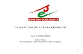 1 LA GESTIONE INTEGRATA DEI RIFIUTI Forlì 31 MAGGIO 2005 Natale Belosi Responsabile settore rifiuti Sinistra Ecologista.