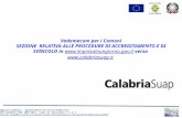 Regione Calabria – Dipartimento Attività Produttive POR CALABRIA FESR 2007-2013 Linea di Intervento 7.1.1.2 Azioni per semplificare gli iter procedurali.