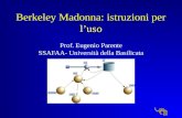 Berkeley Madonna: istruzioni per luso Prof. Eugenio Parente SSAFAA- Università della Basilicata.