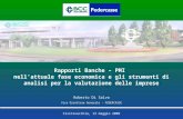 Civitavecchia, 13 maggio 2009 Rapporti Banche – PMI nellattuale fase economica e gli strumenti di analisi per la valutazione delle imprese Roberto Di Salvo.