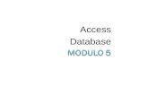 Access Database. Un database è un insieme di informazioni correlate a un oggetto o a uno scopo particolare, ad esempio la registrazione degli ordini dei.