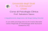 Università degli Studi G. dAnnunzio Chieti Corso di Psicologia Clinica Prof. Salvatore Sasso Linquadramento diagnostico del Binge Eating Disorder A cura.