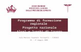 Programma di formazione regionale Progetto nazionale Alcol e luoghi di lavoro Aula Montoni Ospedale Torregalli – FIRENZE 26 – 27 maggio 2006.