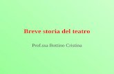 Breve storia del teatro Prof.ssa Bottino Cristina.