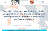 Progetto integrato Welfare and Health Cooperation in the Balkans a supporto delle politiche sanitarie e di welfare nellarea adriatica Programma di Sostegno.