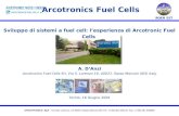 ARCOTRONICS SpA - Via San Lorenzo, 19 40037 Sasso Marconi BO Tel.: (+39) 051 939111 Fax.: (+39) 051 840684 Torino, 16 Giugno 2004 Arcotronics Fuel Cells.