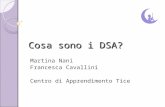 Cosa sono i DSA? Martina Nani Francesca Cavallini Centro di Apprendimento Tice.