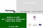 Modelli di SUAP per i distretti industriali Centro Nord Italia PROGETTO SISTER 11 marzo 2004 Ida Simonella – Antonio Mezzino.