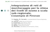 Integrazione di reti di monitoraggio per la stima dei livelli di ozono a scala sub- regionale. Lesempio di Firenze S. Andrei, M. Ferretti, Linnaeambiente.