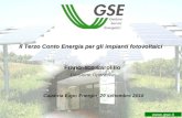 Www.gsel.it Il Terzo Conto Energia per gli impianti fotovoltaici Francesco Carolillo Divisione Operativa  Calabria Expo Energia, 29 settembre.